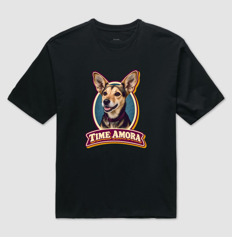 Camiseta Oversized Time Amora