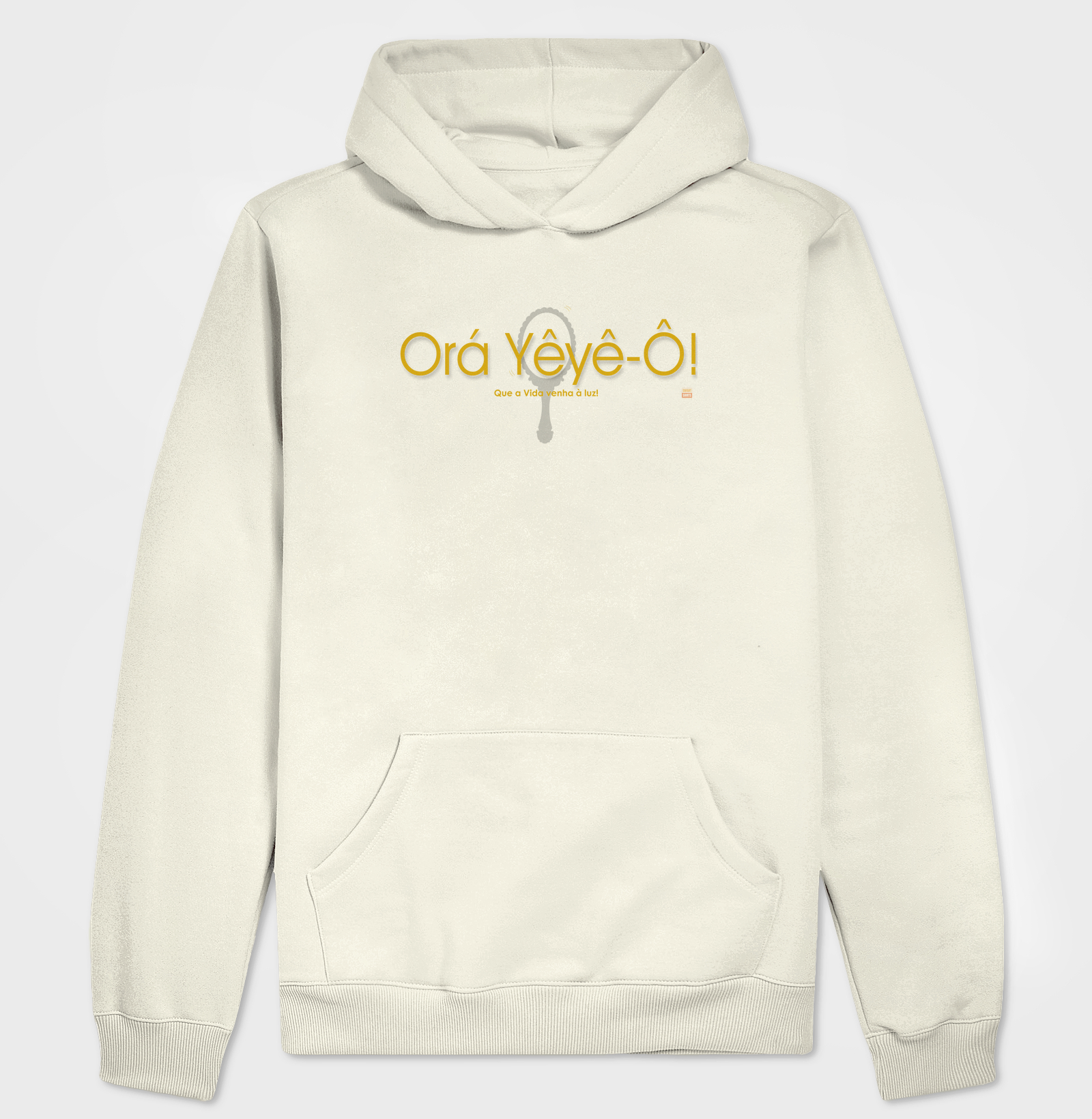 Hoodie Moletom Orá Yêyê-Ô! Branco - Oxum