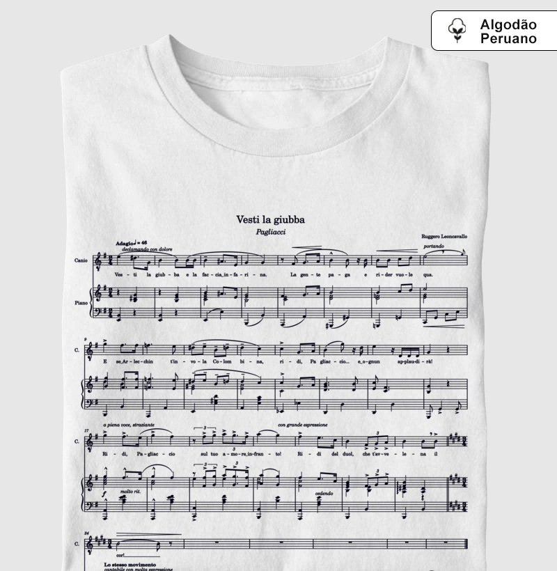Vesti la Giubba - Pagliacci - Árias em Algodão