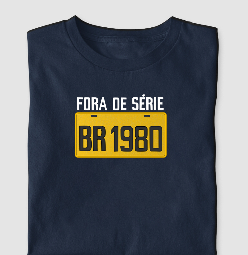 Placa Amarela Grande - Fora de Série 1980
