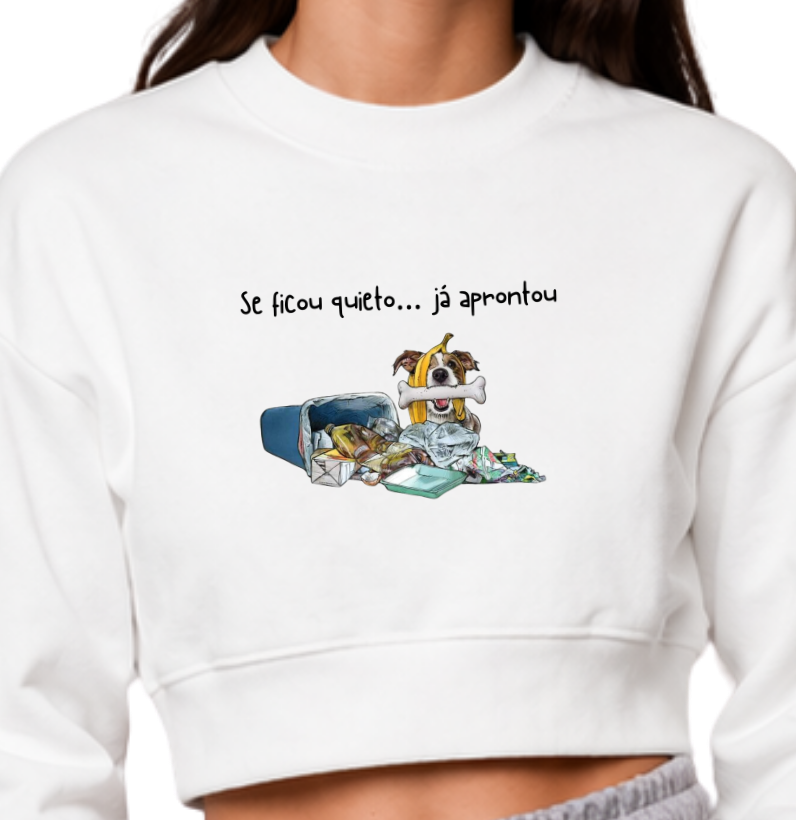 Se ficou quieto... Já aprontou