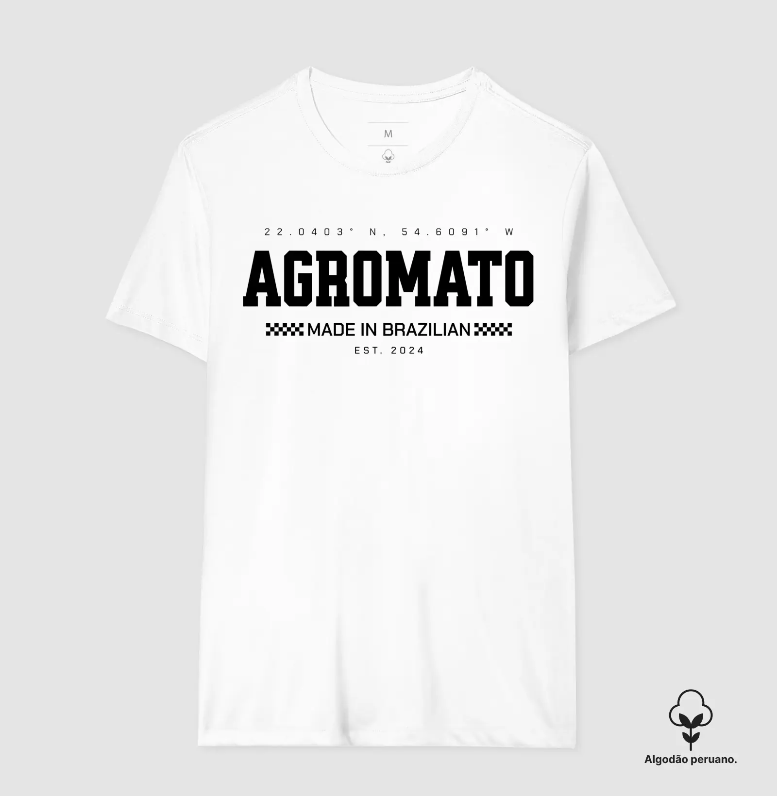 Camiseta Algodão Peruano Agro Mato