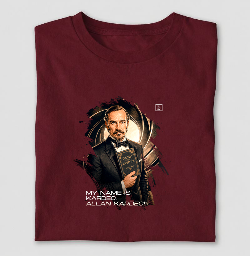 Camiseta My Name Is Kardec. Allan Kardec!