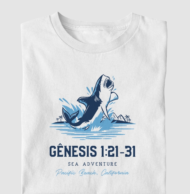 Camiseta Masculina Sea Adventure Gênesis 