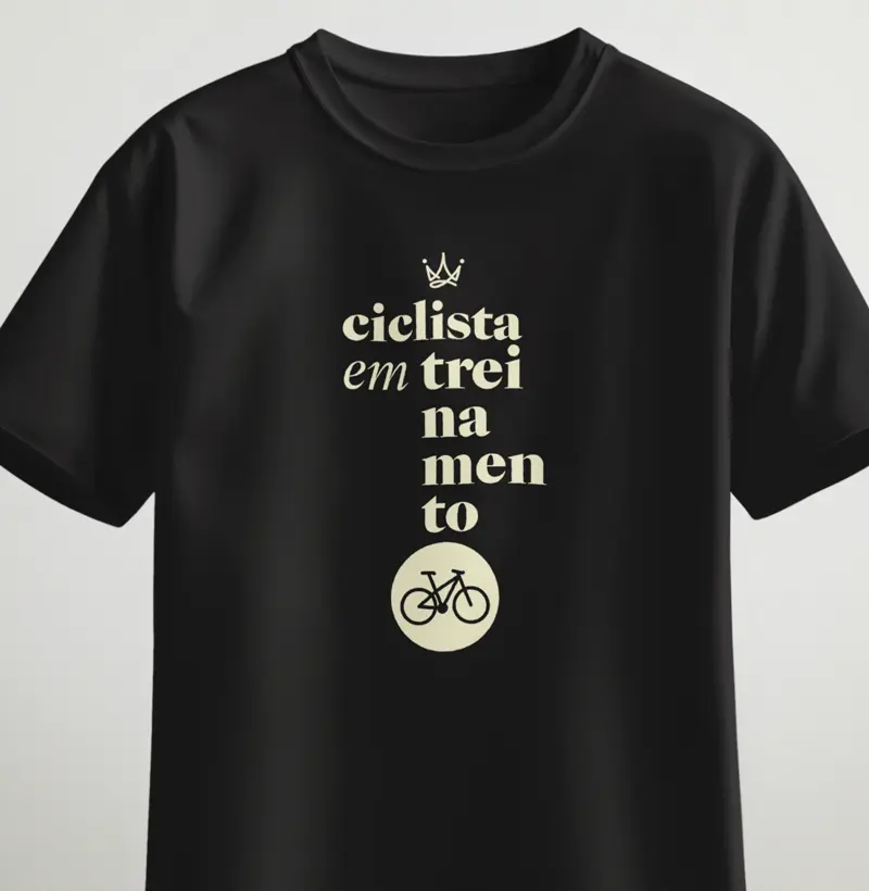 Ciclista em treinamento