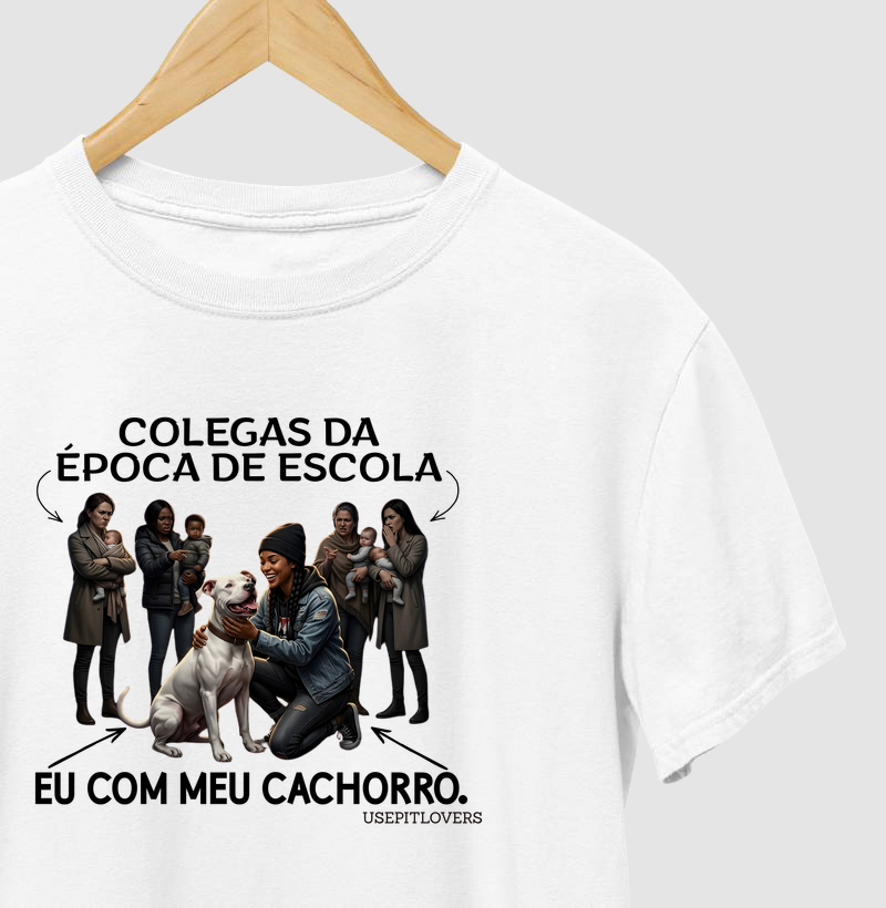 COLEGAS DA ÉPOCA DE ESCOLA, EU COM MEU CACHORRO.
