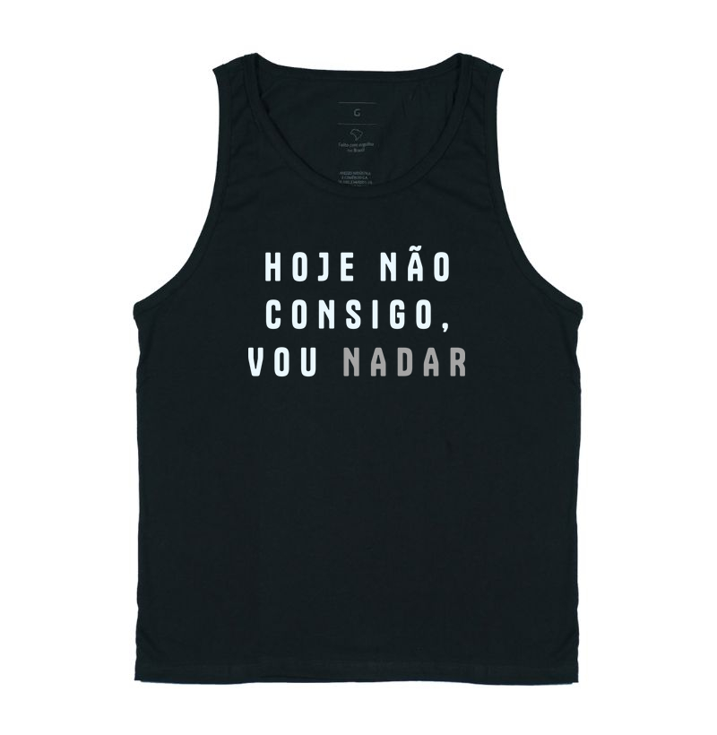 Hoje não consigo, vou nadar