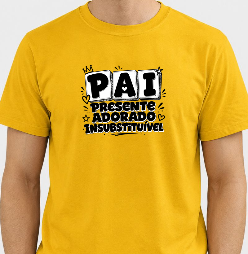 Pais - Camiseta Básica "Cubos P&B" - Várias Cores