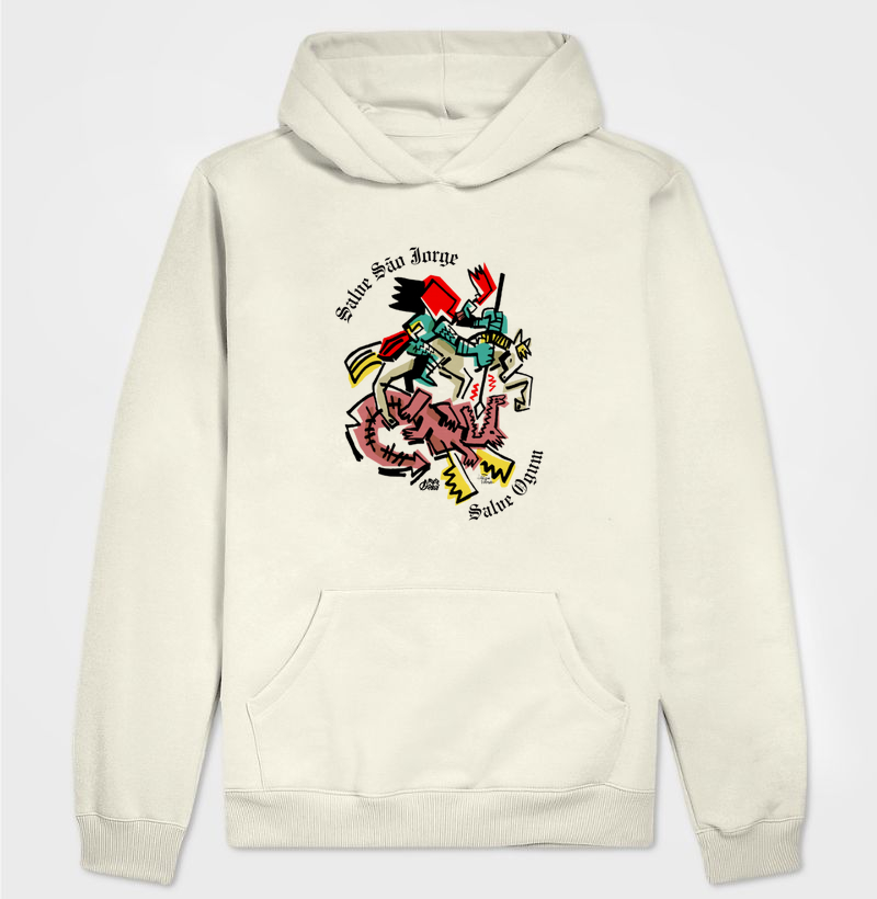 Hoodie Moletom Salve Jorge Salve Ogum Maria Patuá
