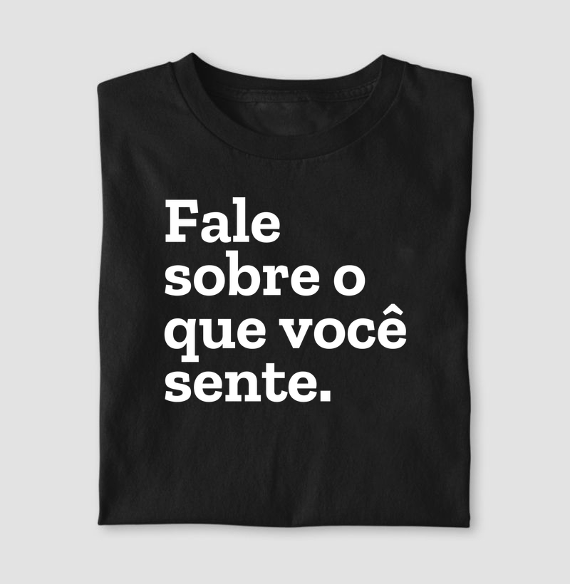 Fale sobre o que sente.