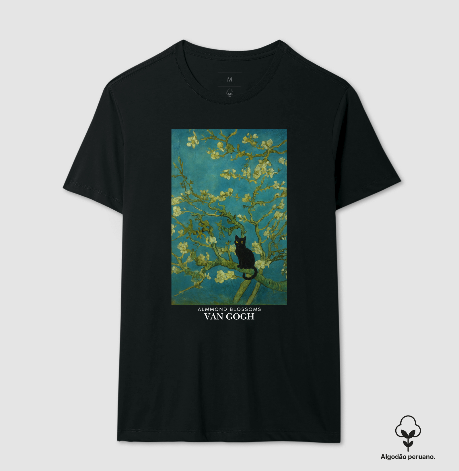 Almond Blossoms with Cat - Van Gogh