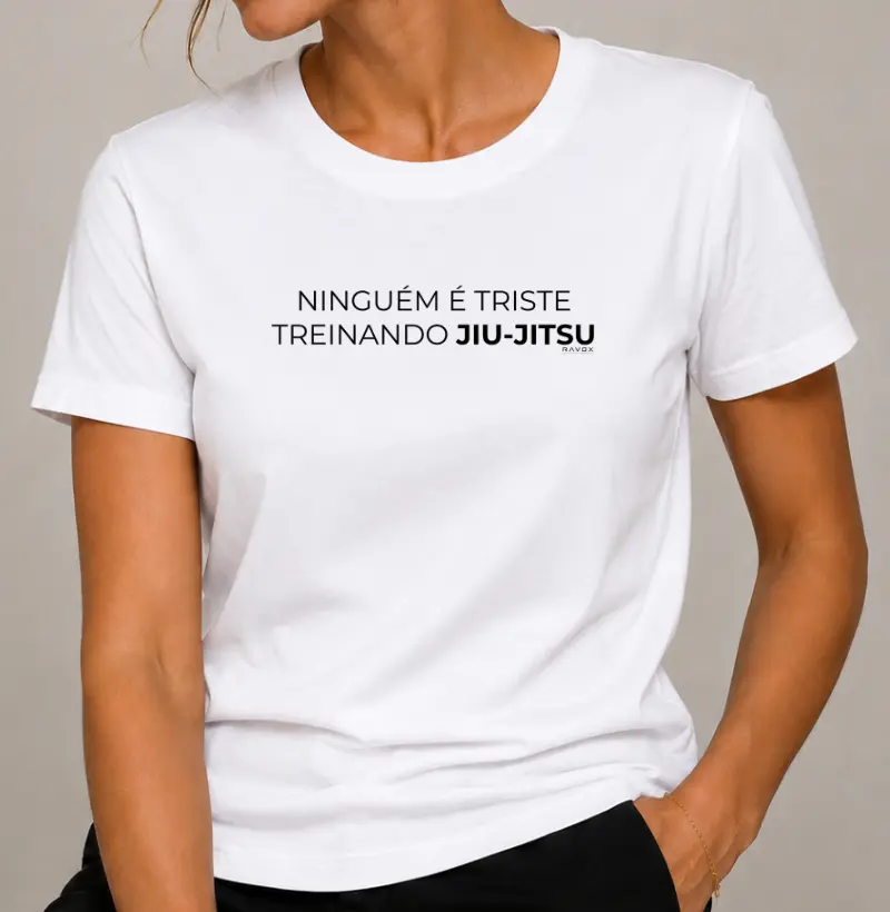 Ninguém é triste treinando jiu-jitsu