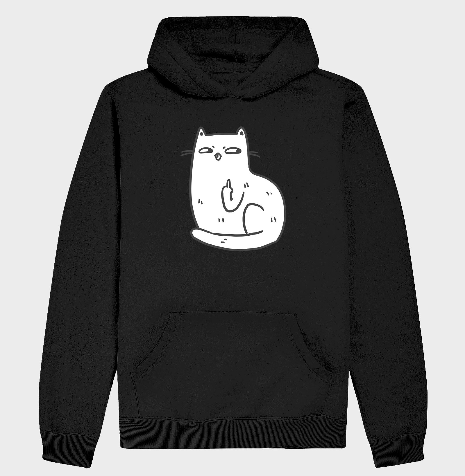 Middle Finger Cat - Hoodie Moletom