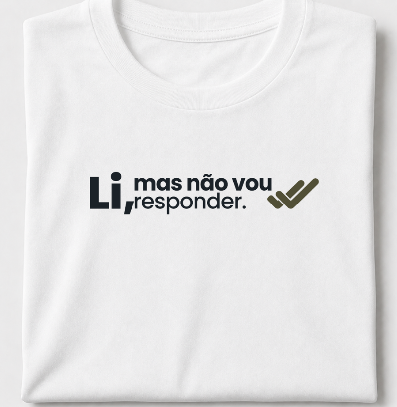 Li, mas não vou responder