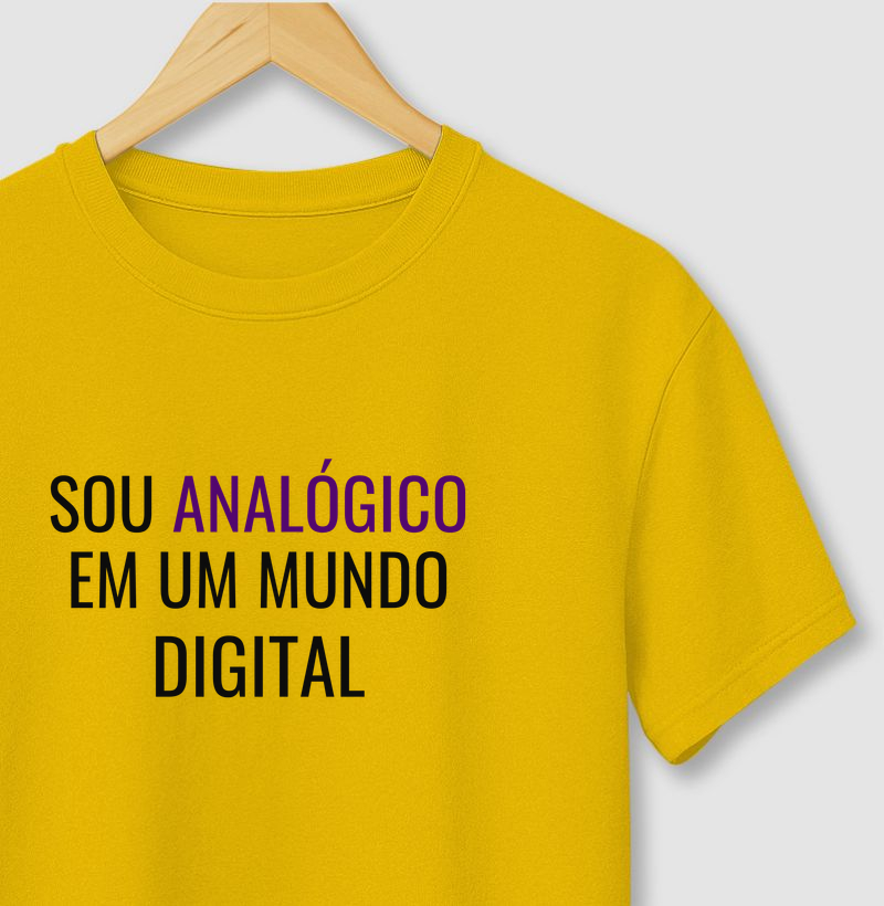Sou analógico em um mundo digital