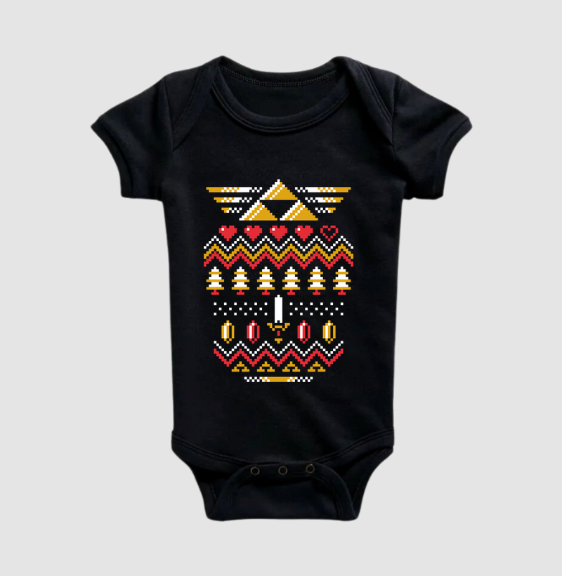 Suéter Feio de Natal Gamer - Body Infantil
