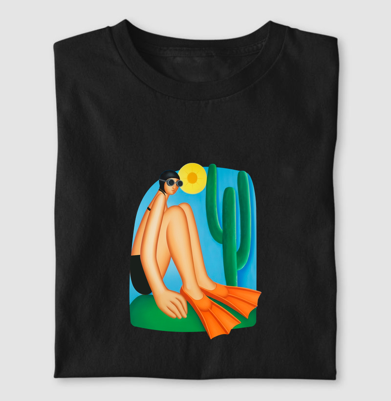 Camiseta Natação - Arte Brasileira - Camiseta