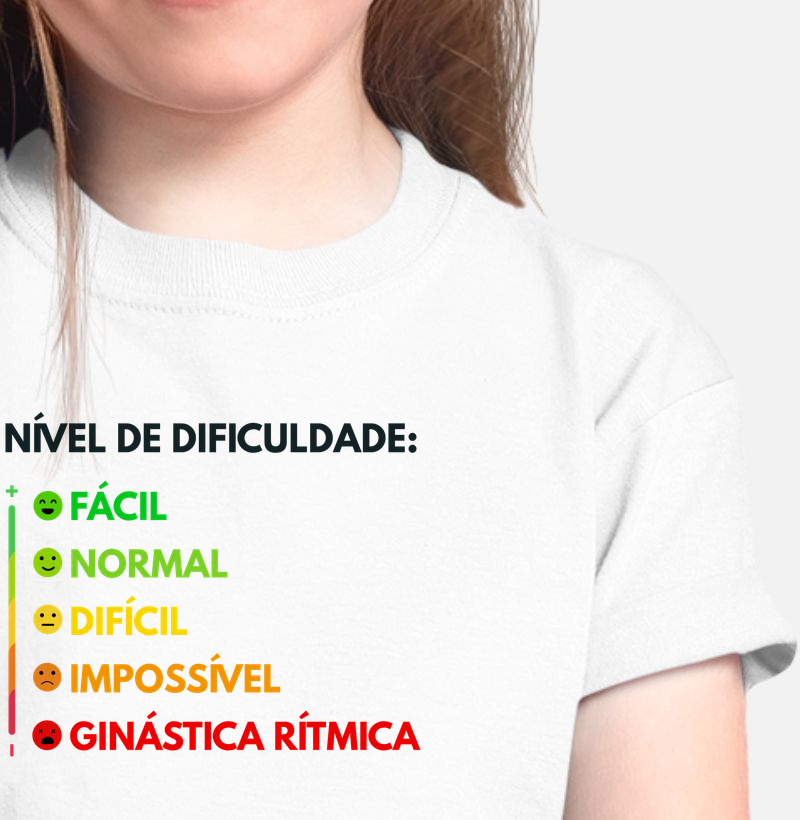 Dificuldade Emojis - Camiseta Infantil