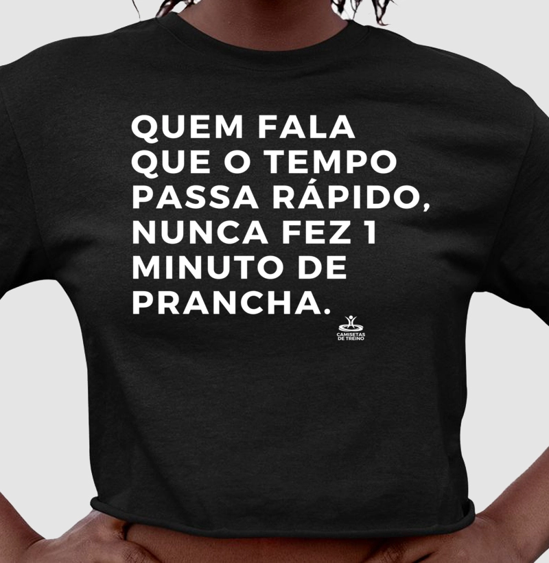 Quem fala que o tempo passa rápido, nunca fez 1 minuto de prancha