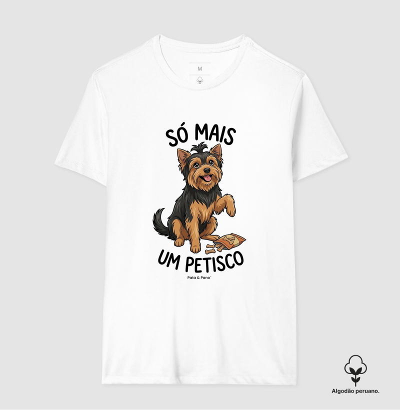 CAMISETA ALGODÃO PERUANO YORKSHIRE PETISCO