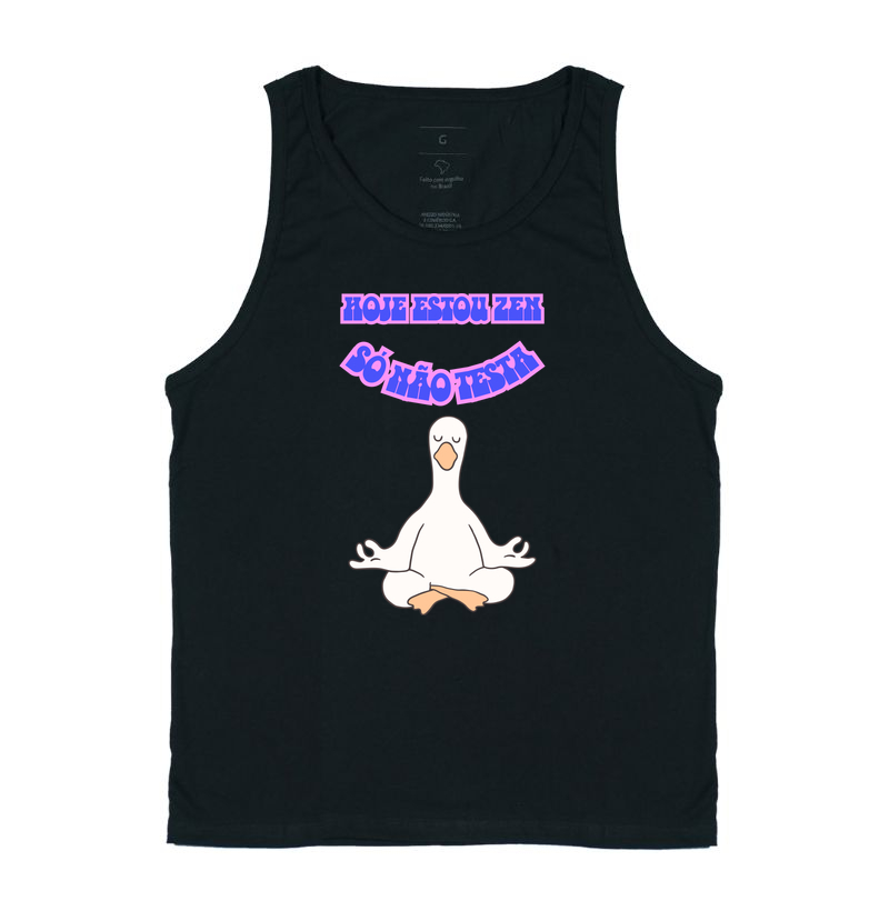 Linda estampa de pato, Hoje eu to zen, só não testa.