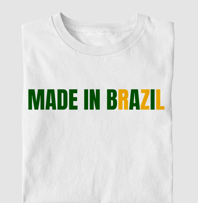 Camiseta Brasil Infantil - Made In Brazil