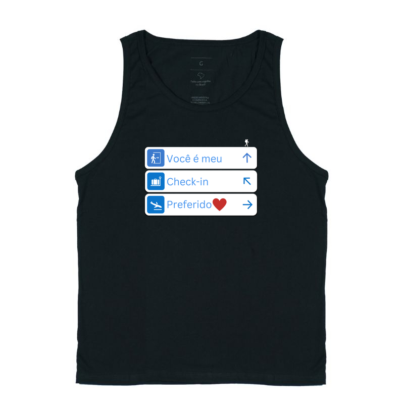 Camiseta Estampa Você é Meu Check-in Preferido | Excursionista