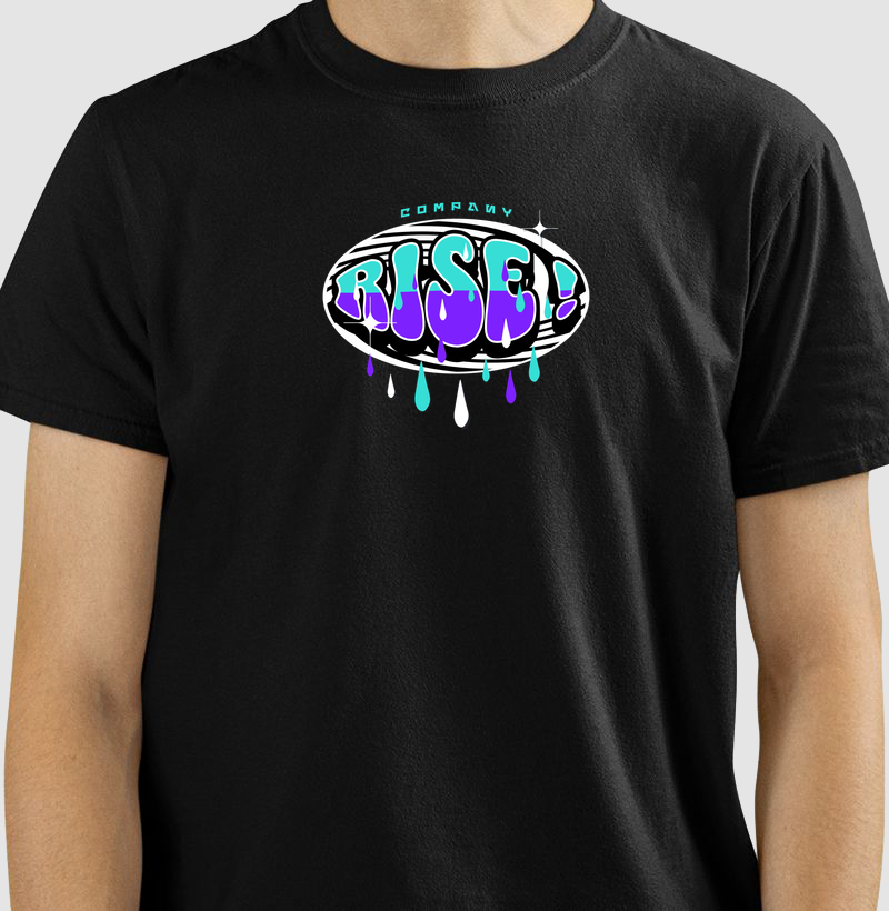 Camiseta Rise! Streetwear Básica Premium Unissex – Moda Urbana