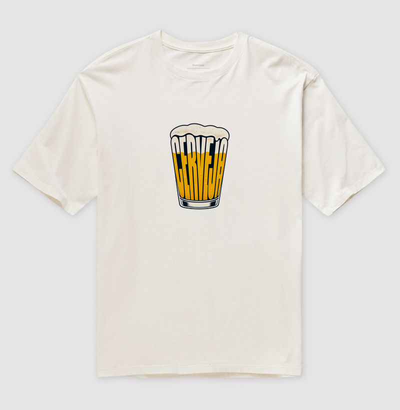 Cerveja em Forma - Camiseta Oversized