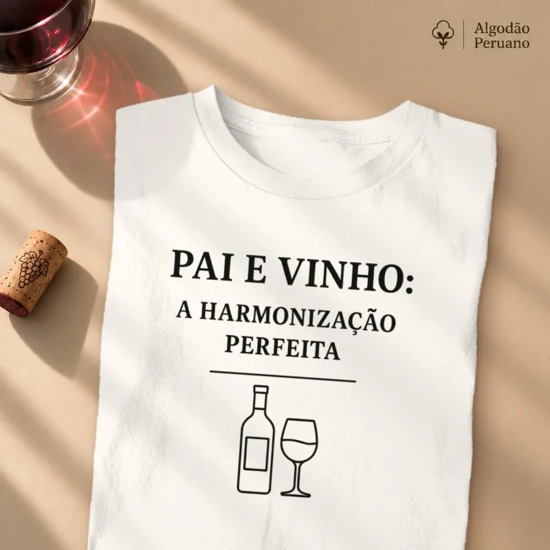 Camiseta Harmonização Pai e Vinho