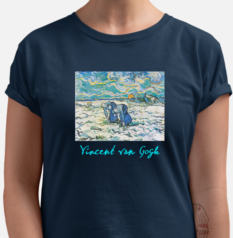 Camiseta Van Gogh Campo Nevado