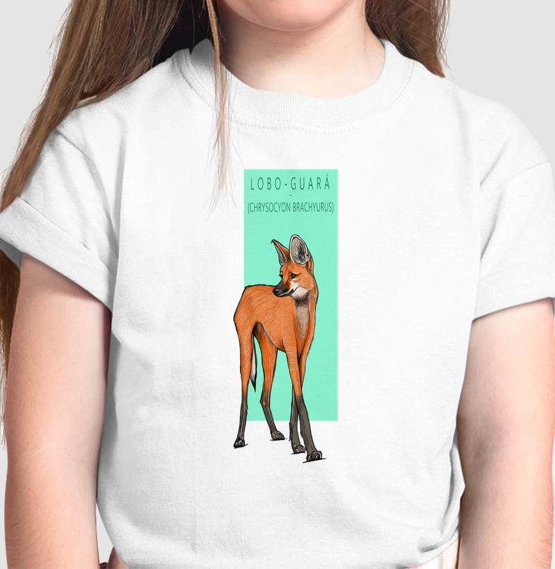 Camiseta Infantil Lobo-guará - Camiseta Infantil