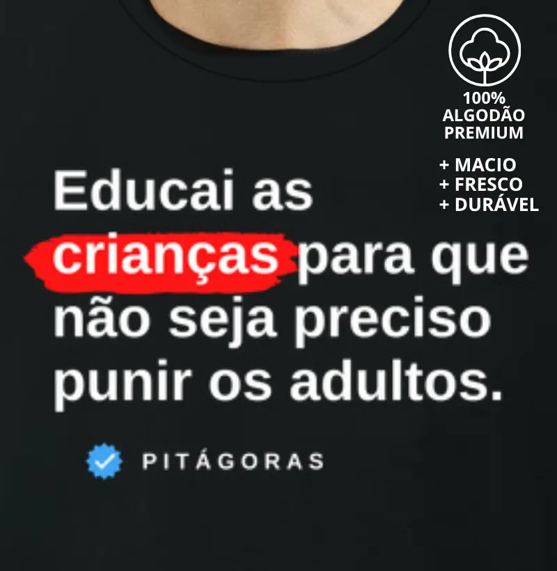 Camiseta Frase de Pitágoras