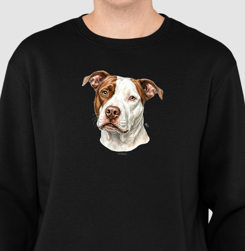 Cães - Pitbull - Moletom Suéter