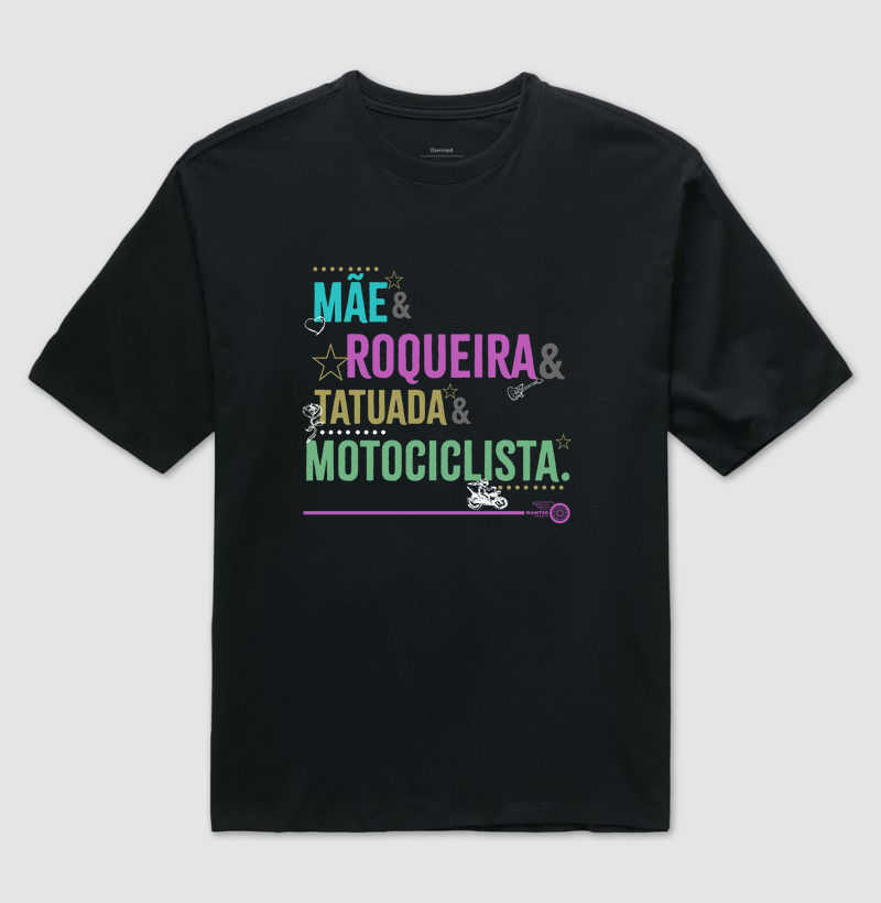 Mãe, Roqueira, Tatuada, Motociclista - Color