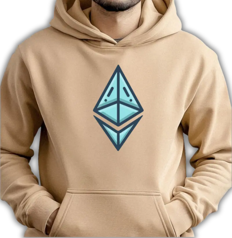 Ethereum Moletom logo Diamante