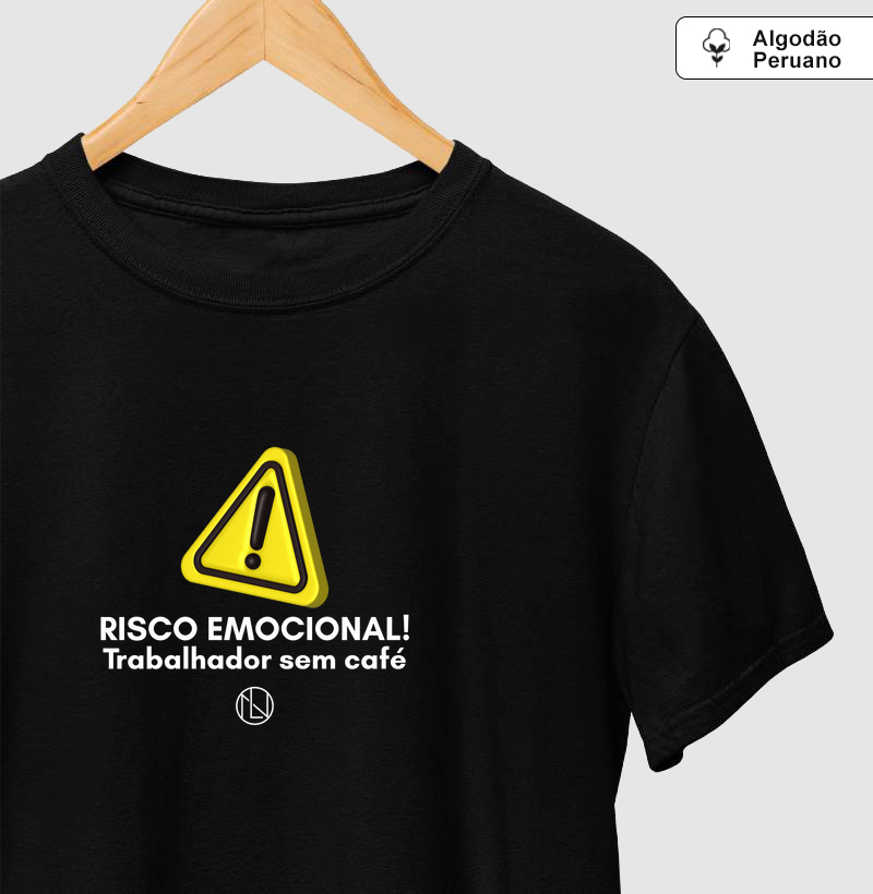 Camiseta algodão peruano Trabalhador sem Café