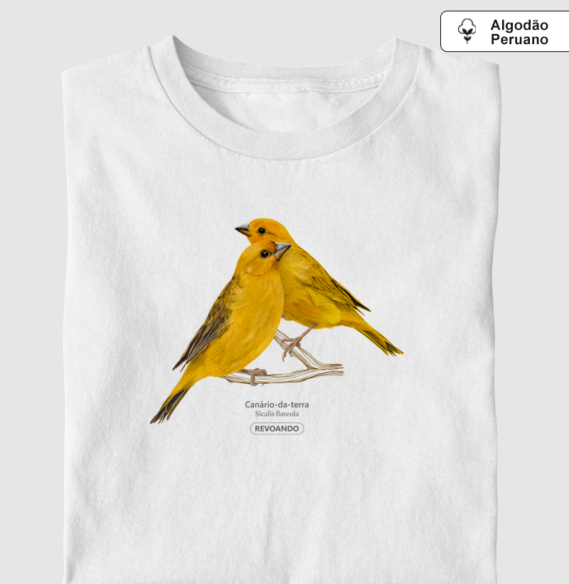 Inky Aves - Canário-da-terra II - Algodão Peruano