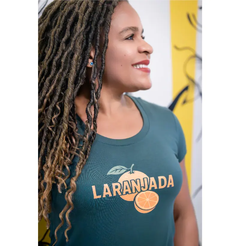 Camiseta Laranjada! Coleção Baianês. Masculina e Feminina.Algodão Premium