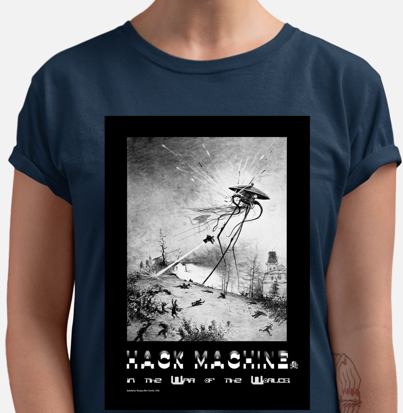 Camiseta Hack Machine – A Guerra dos Mundos Hacker Vintage / Machine Stories™
