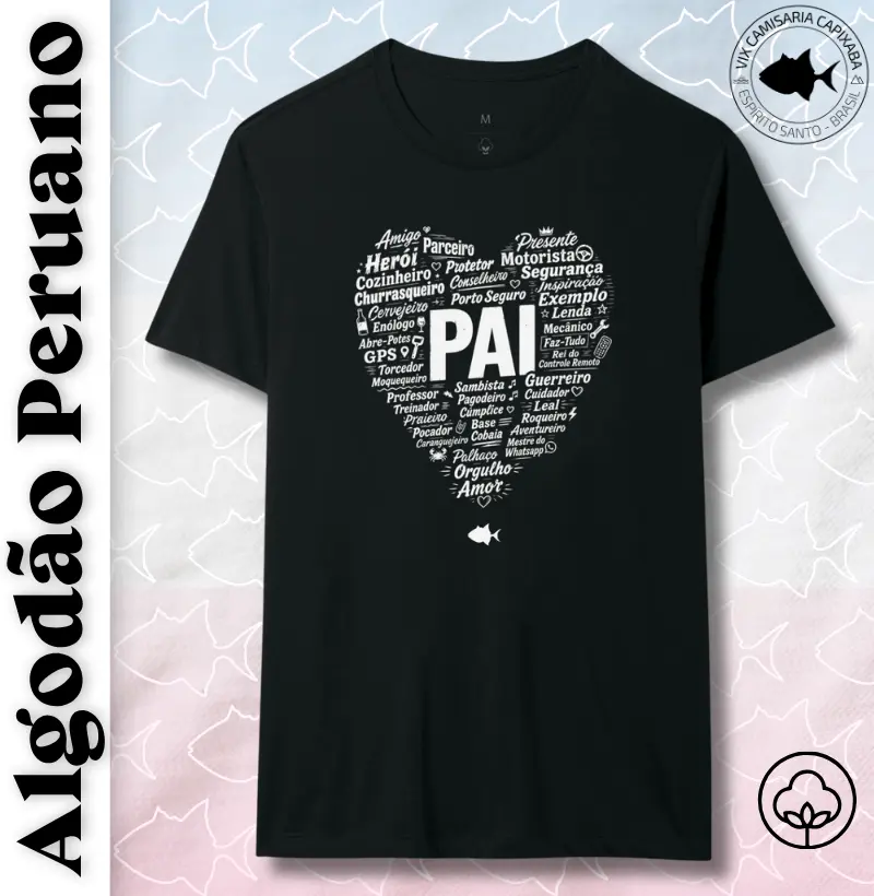 Pai Nuvem de Palavras Coração - Peruano - #28749