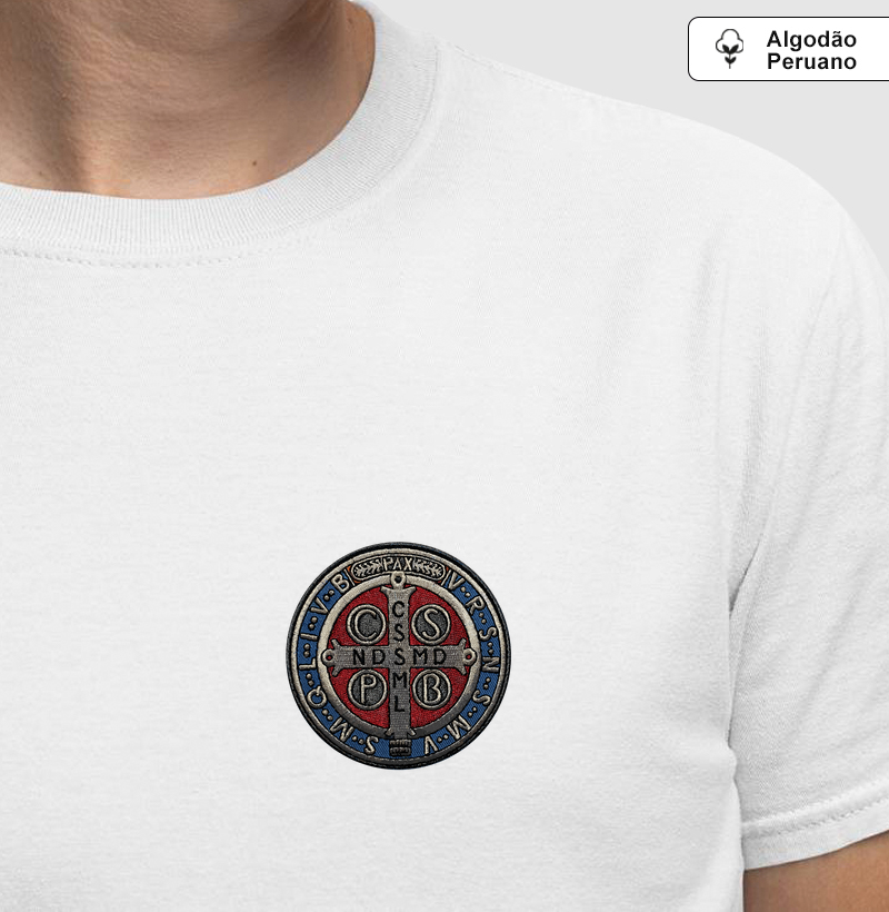 Escudo de São Bento Bolso - Algodão Peruano