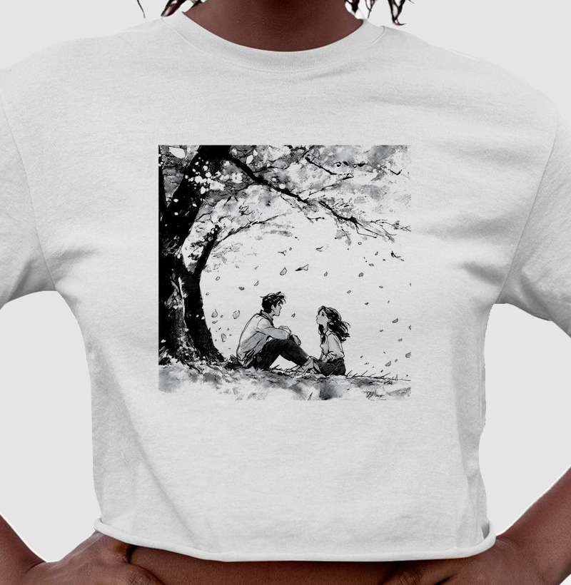 Cropped Cherry Blossom Breeze