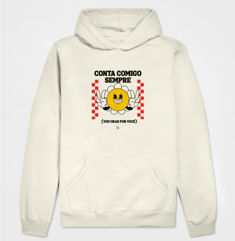 Conta sempre comigo, vou orar por você - Hoodie Moletom
