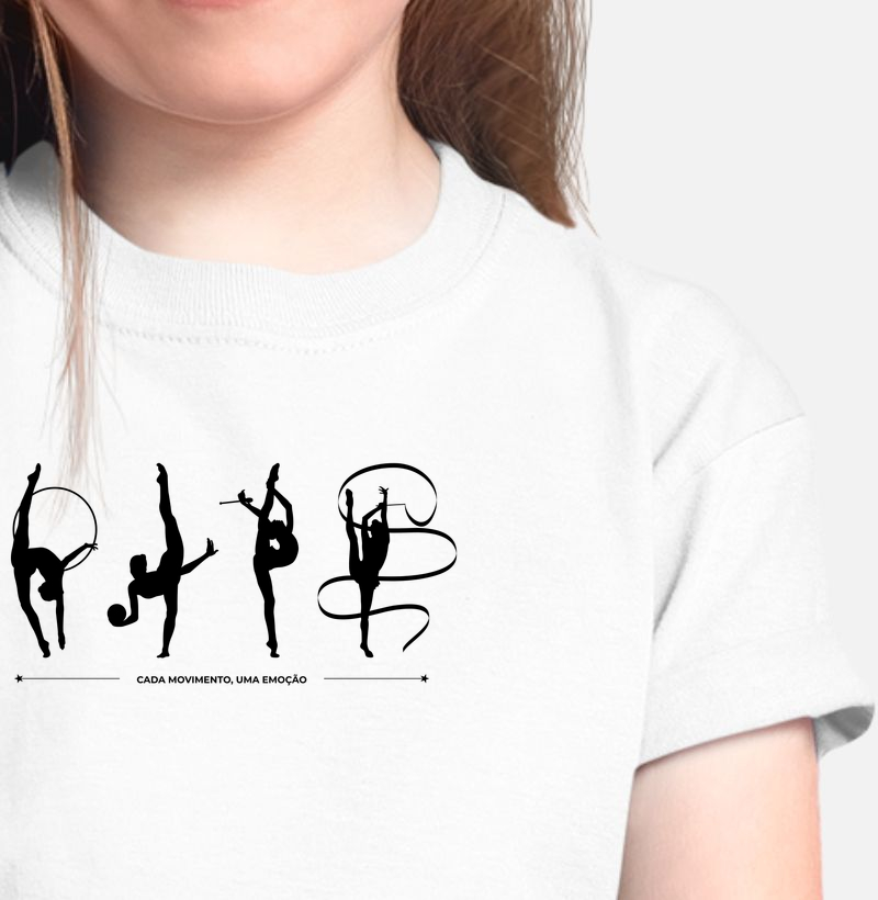 Ginasta + Aparelhos - Camiseta Infantil