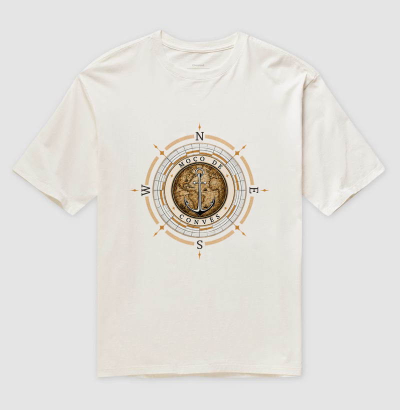 Moço de Convés - Carta de Bordo - Camiseta Oversized