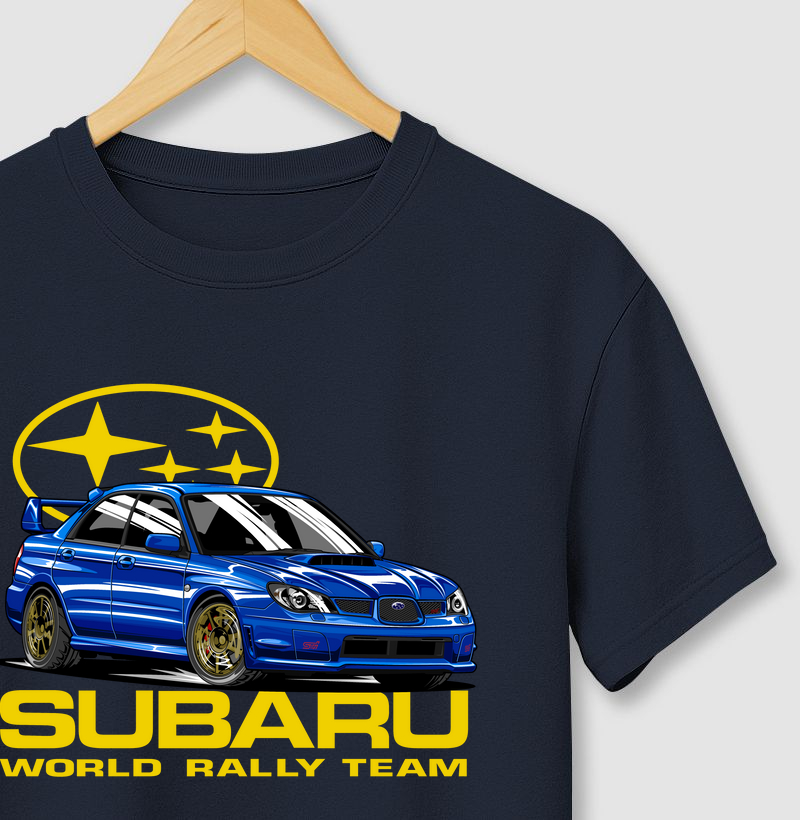WRX STI Hawk azul com amarelo