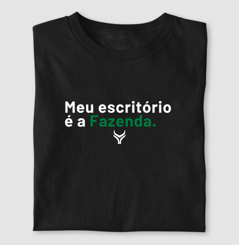 Meu escritório é a fazenda 