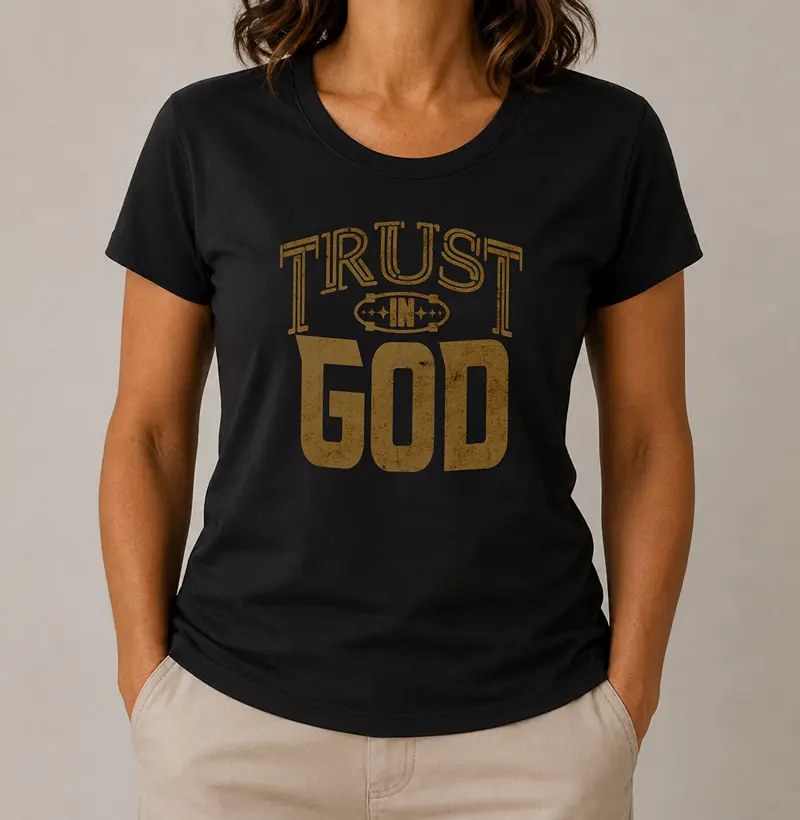 Camiseta Feminina Trust in God - Camiseta