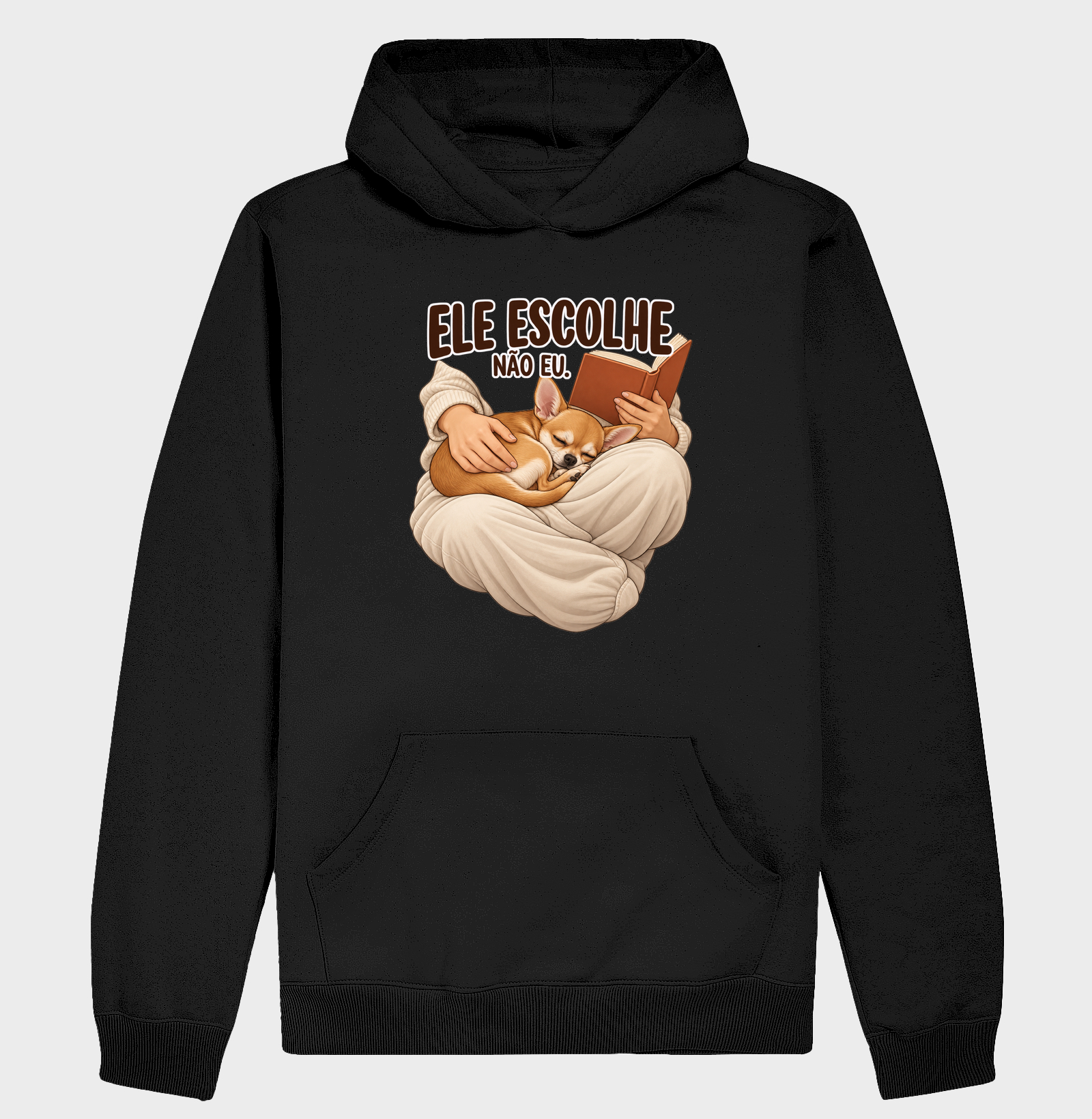 Ele escolhe o colo - Hoodie Moletom